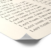 Elegantes Blumenzwiebelposter Poster (Ecke)