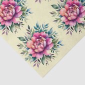 Elegantes Blumenzwirn Seidenpapier (Ausschnitt)