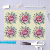 Elegantes Blumenzwirn Seidenpapier (Handwerk)