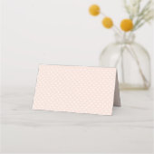 Elegantes Blush and Gold Wedding Brautparty Platzkarte (Rückseite)
