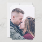 Elegantes Blush and Gray Wedding Foto Einladung (Rückseite)