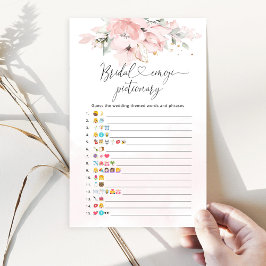 Elegantes Blush Blumenbridal Emoji Picktionary
