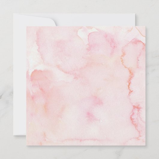 Elegantes Blush Blumengrün Muttertag Brunch Einladung (Rückseite)