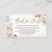 Elegantes Blush Blumenstrauß Party Bücher für Klei Begleitkarte (Vorderseite)