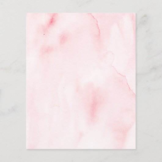 Elegantes Blush Brautparty Date Night Ides Card (Rückseite)