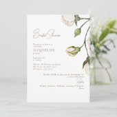 Elegantes Blush-Brautparty Einladung (Stehend Vorderseite)