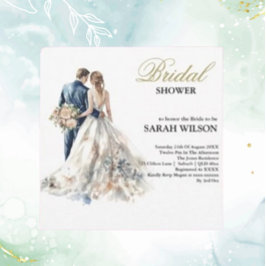 Elegantes Blush-Brautparty Einladung