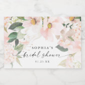 Elegantes Blush-Brautparty Schaumweinetikett (Einzelnes Label)