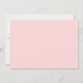 Elegantes Blush Cheers Brautparty Einladung (Rückseite)