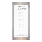 Elegantes Blush Confetti Regenmuster Grau Werbekarte (Vorne)