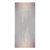 Elegantes Blush Confetti Regenmuster Grau Werbekarte (Hinten)