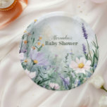 Elegantes Blush Floral Baby in Bloom Pappteller<br><div class="desc">Vervollständigen Sie Ihre Babydusche mit unserem Baby in Bloom Blush & Aquamarin Spring Floral Shower Paper Teller. Diese Teller sind mit feinen, blüten und aquamarinen Aquarellblumen gestaltet und sorgen für eine frische und raffinierte Touch. Diese Teller eignen sich ideal für eine Babydusche im Frühling oder im Garten, um die Schönheit...</div>