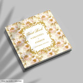 Elegantes Blush Gold Wedding Gästebuch
