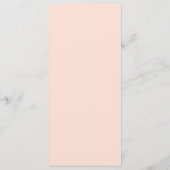 Elegantes Blush Gradient Wedding Menu Menükarte (Rückseite)