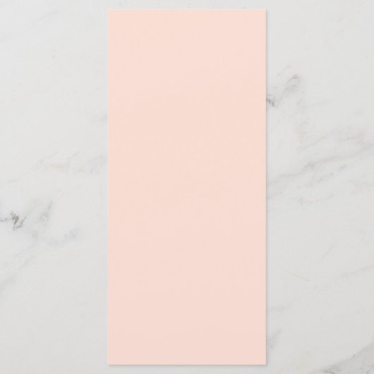 Elegantes Blush Gradient Wedding Menu Menükarte (Rückseite)