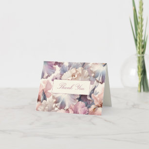 Elegantes Blush Klassisches formales Brautparty Dankeskarte