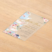 Elegantes Blush Party Brautparty Acryleinladungen (Ablage )