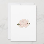 Elegantes Blush Pink Bläschen Brautparty Einladung (Rückseite)