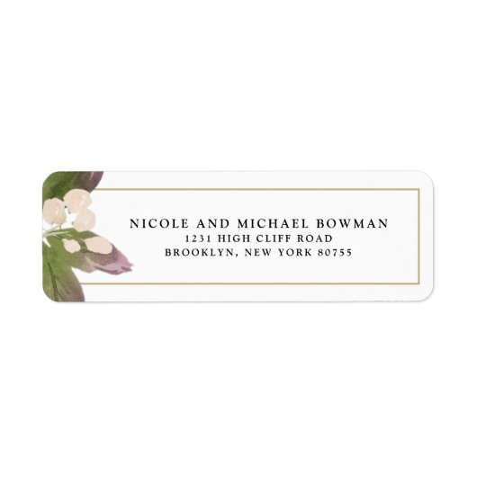 Elegantes Blush Pink Blumengrün (Vorne)