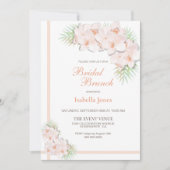 Elegantes Blush Pink Bridal Brunch Einladung (Vorderseite)