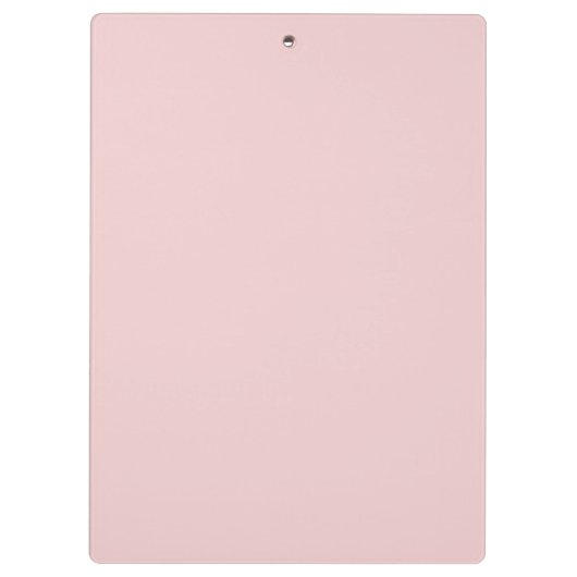 Elegantes Blush Pink Gray Script Monogram Klemmbrett (Rückseite)