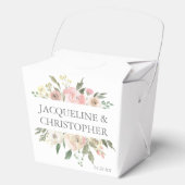 Elegantes Blush Pink Peony Floral Wedding Fortune Geschenkschachtel (Vorderseite)
