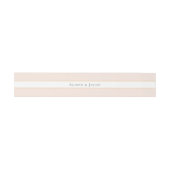 Elegantes Blush Pink Wedding Einladung Bauchband Einladungsbanderole (Flach)
