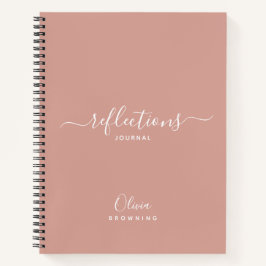 Elegantes Blush Reflections Journal Notizblock