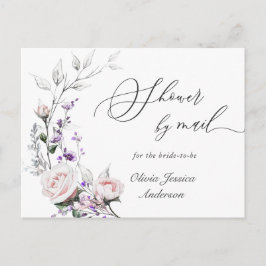 Elegantes Blush-Rose Brautparty per Mail Postkarte