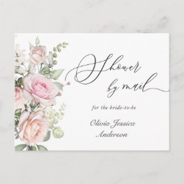 Elegantes Blush-Rose Brautparty per Mail Postkarte