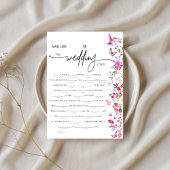 Elegantes Blush Ruby Rose Floral Wedding Vows Spie