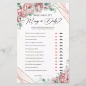 Elegantes, blütendes goldenes Grün Mommy oder Dadd (Vorderseite)