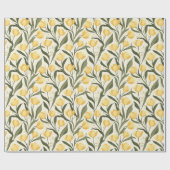 Elegantes Blütenpapier Geschenkpapier (Flach)