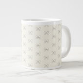 Elegantes Bogenmuster Muttertag Jumbo-Tasse (Vorderseite Rechts)