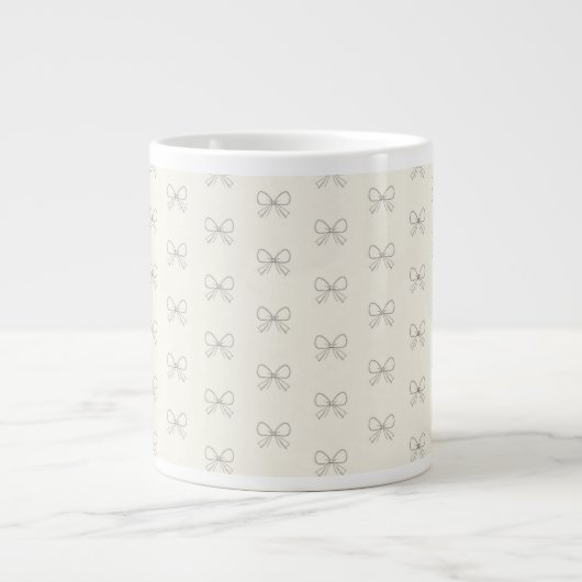 Elegantes Bogenmuster Muttertag Jumbo-Tasse (Vorderseite)