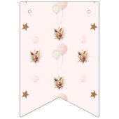 Elegantes Bohemisches Pastelmuster Wimpelkette (Erste Fahne)