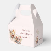 Elegantes Bohemisches rustikales Rosa Tea Party Geschenkschachtel (Vorderseite)