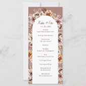 Elegantes Bohemisches Wasserfarbenprogramm (Vorderseite)