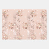 Elegantes Bohemisches Zelt-SchlummerParty Geschenkpapier Set (Vorderseite 3)