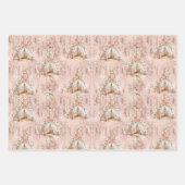 Elegantes Bohemisches Zelt-SchlummerParty Geschenkpapier Set (Vorderseite)