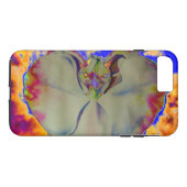 Elegantes boho abstraktes Orchideengemälde Case-Mate iPhone Hülle (Rückseite (Horizontal))