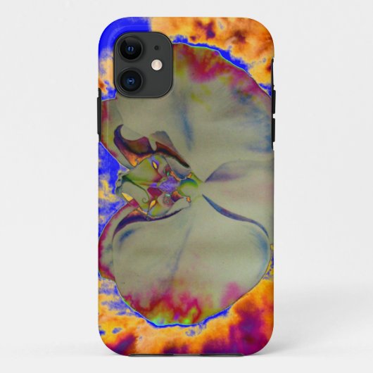 Elegantes boho abstraktes Orchideengemälde Case-Mate iPhone Hülle (Rückseite)