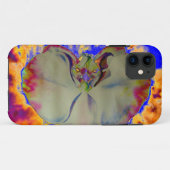 Elegantes boho abstraktes Orchideengemälde Case-Mate iPhone Hülle (Rückseite (Horizontal))