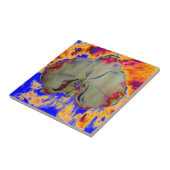 Elegantes boho abstraktes Orchideengemälde Fliese (Seite)