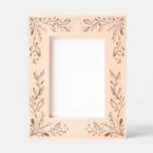Elegantes Boho-Blumenmuster Geätzte Rahmen (Vorderseite)