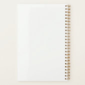 Elegantes Boho-Botanisches Monogramm Planer (Rückseite)