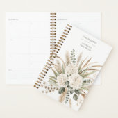 Elegantes Boho-Botanisches Monogramm Planer (Anzeige)