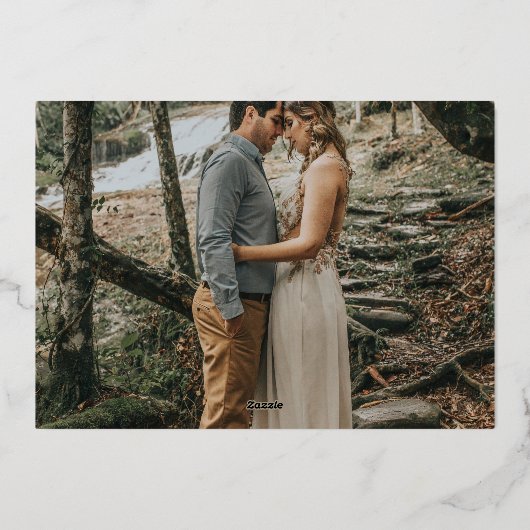 Elegantes Boho Burgundy Blush Foto Folieneinladung (Rückseite)