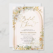 Elegantes Boho Chic Garden Brautparty Einladung (Vorderseite)