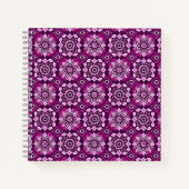 Elegantes Boho Chic Geometric Floral Pattern Notizblock (Vorderseite)
